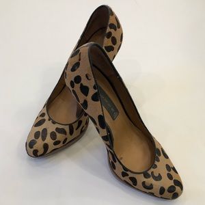 Steven | Pony Hair Leopard Pump | Size 8